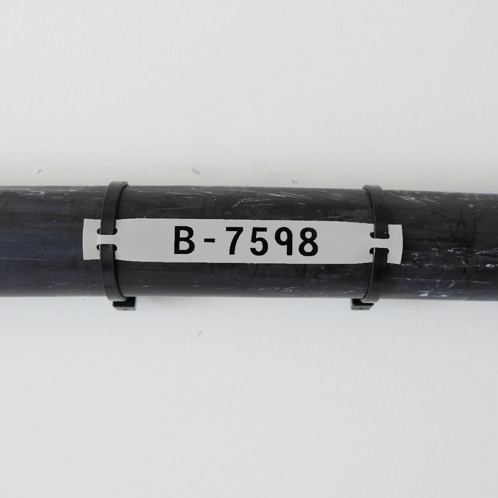 BM‐10X60‐7598‐SV бирка, материал B-7598, полиэстер,серебристый, размер 10х60мм, 500 шт. в упак.