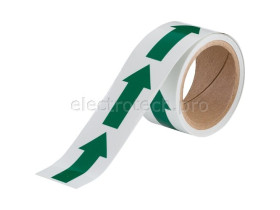 Стрелки светящиеся полиэстер Brady в темноте в виде стрелочек, 50x4500 мм, b-324, Полиэстер, Рулон