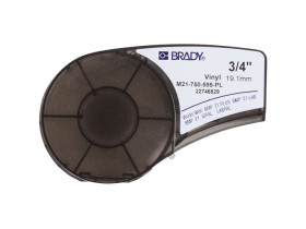 Самоклеящаяся лента Brady M21-750-595-PL, винил, печать белая на фиолетовом, 19,05 мм * 6,4 м