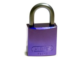 Замки алюминиевые Brady, фиолетовый, 75 мм, 6.5, Алюминий, Устойчив к высокой температуре, 2, 6 шт