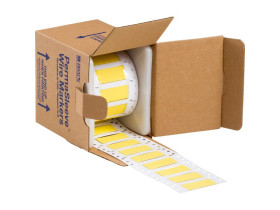 Трубка термоусадочная устойчива к дизелю Brady 3:1dps-4.8x50-b7646-yl-4s, желтая, 10000 шт