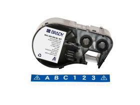 M4C-500-595-BL-WT непрерывная лента, материал B-595, универсальный винил, размер 12.7мм х 7.62м, цвет-белый на синем