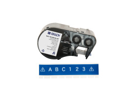 M4C-750-595-BL-WT непрерывная лента, материал B-595, универсальный винил, размер 19.05ммх7.62м, цвет- синий на белом