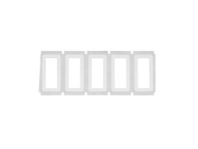 THT-383-712-1 этикетки с белой рамкой, материал B-712, полиэстер, цвет- белый/прозрачный, размер 50.8х25.54мм, поле для печати: 41.28х15.88 мм, 1000 шт/рул.