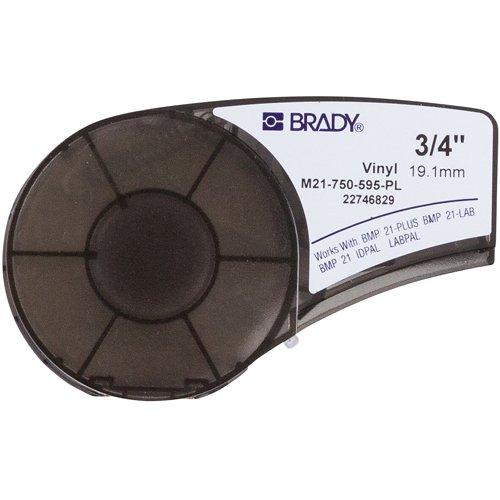 Самоклеящаяся лента Brady M21-750-595-PL, винил, печать белая на фиолетовом, 19,05 мм * 6,4 м
